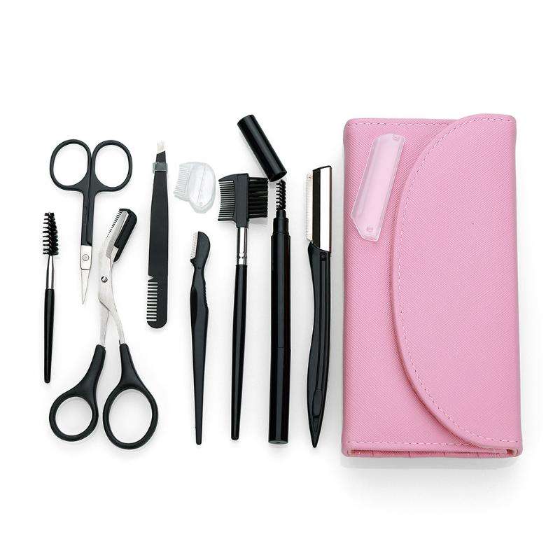 8 PCS/Set Eyebrow Trimming Beauty Tool(Khaki)