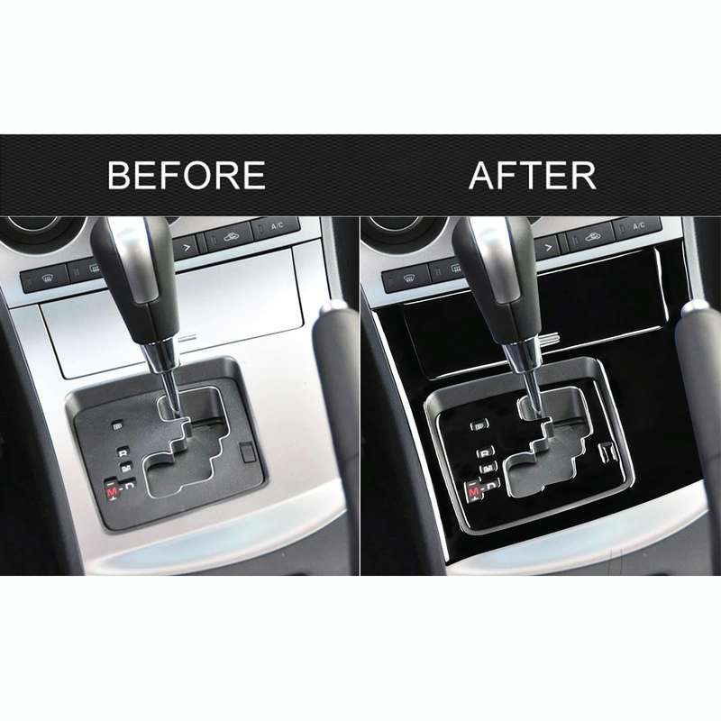 For Mazda 3 Axela 2010-2013 4 in 1 Car Gear Panel Set A Decorative Sticker, Right Drive