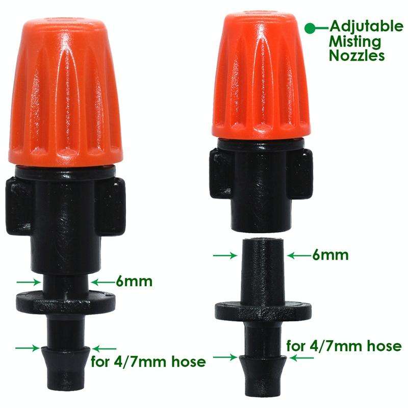 20pcs TF-118 Gardening Irrigation Drip Irrigation System Set Accessories Single Hook Connection 4...