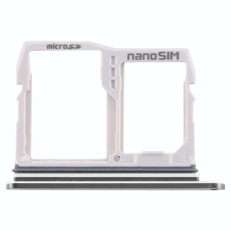 SIM Card Tray + Micro SD Card Tray for LG V40 ThinQ (Silver)