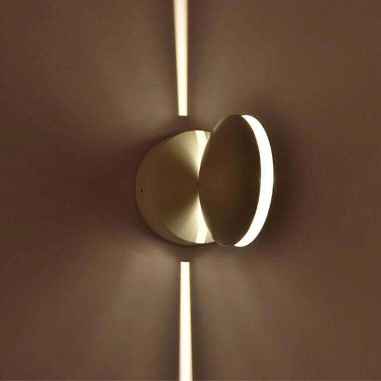 Black LED Door Frame Corridor Window Wall Spotlight(Warm Light)