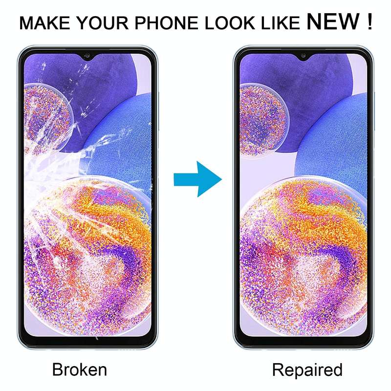 For Samsung Galaxy A23 4G SM-A235F 10pcs Front Screen Outer Glass Lens with OCA Optically Clear A...