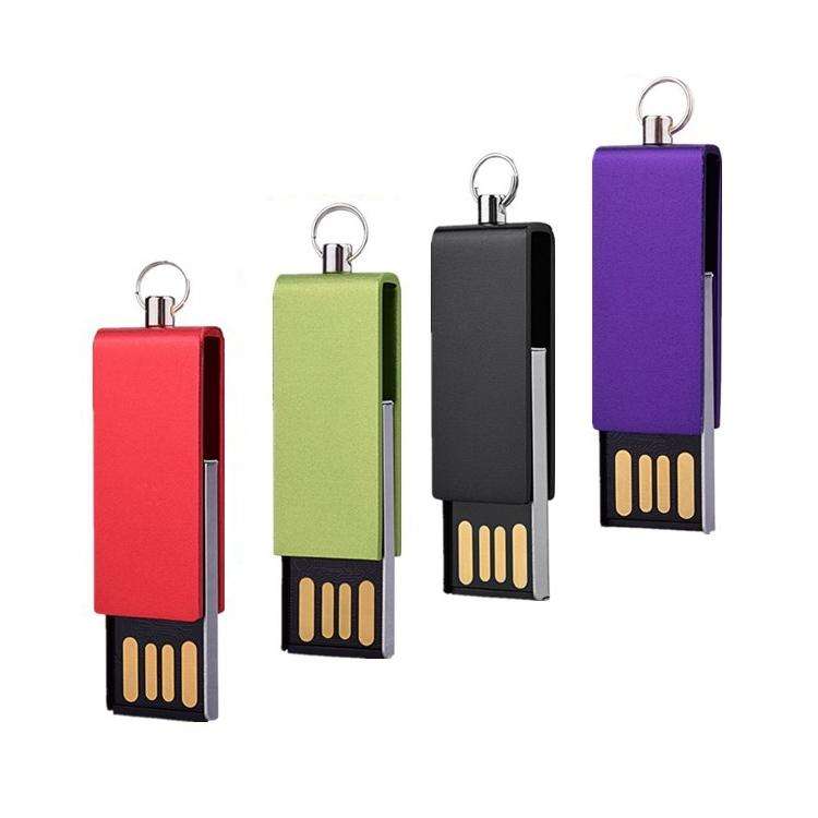 Mini Rotatable USB Flash Disk (4GB), Red