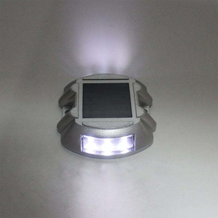 Solar Horseshoe Road Stud Light Car Guidance Light Road Deceleration Light, Constantly Bright Ver...