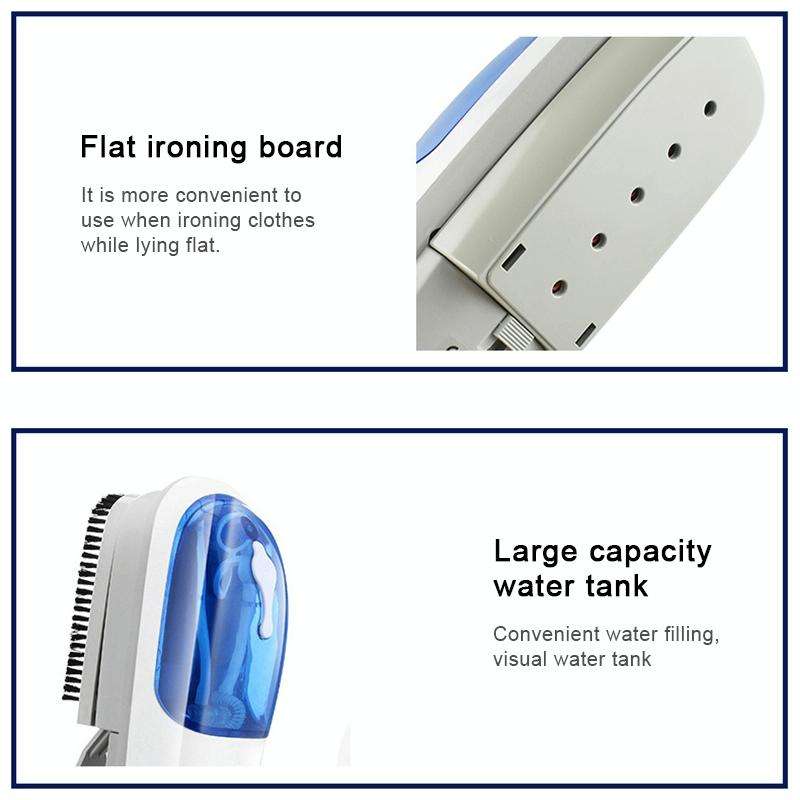 JK-2106 Multi-function Handheld Household Wash Dry-clean Ironing Steam Brush, EU Plug