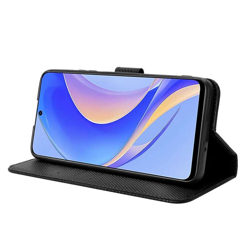 For Huawei nova Y90 Diamond Texture Leather Phone Case(Black)