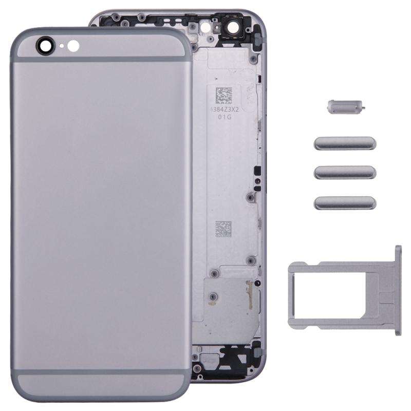 Full Assembly Housing Cover for iPhone 6, Including Back Cover & Card Tray & Volume Control Key &...
