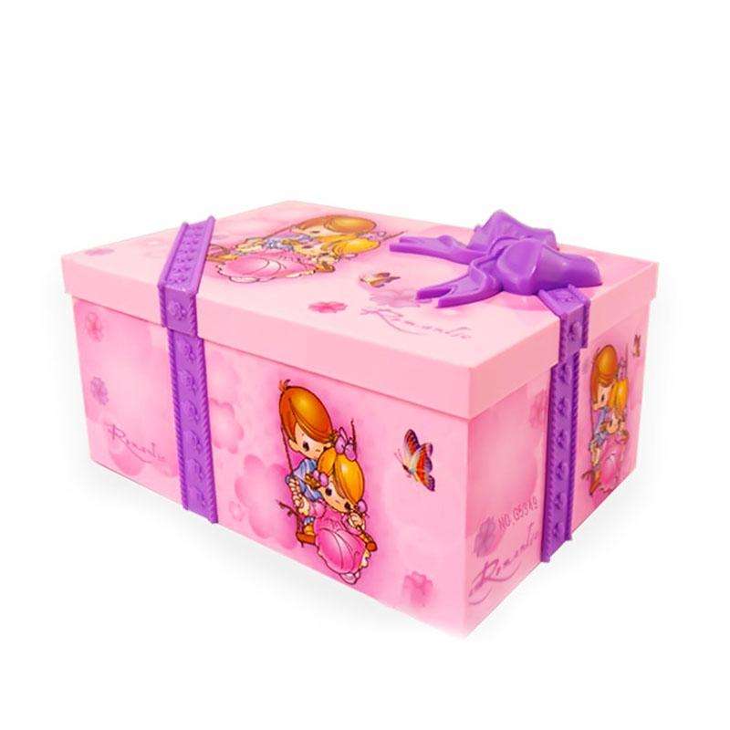 Girly Heart Dancing Girl Jewelry Storage Music Box, Style:Swing(Purple)