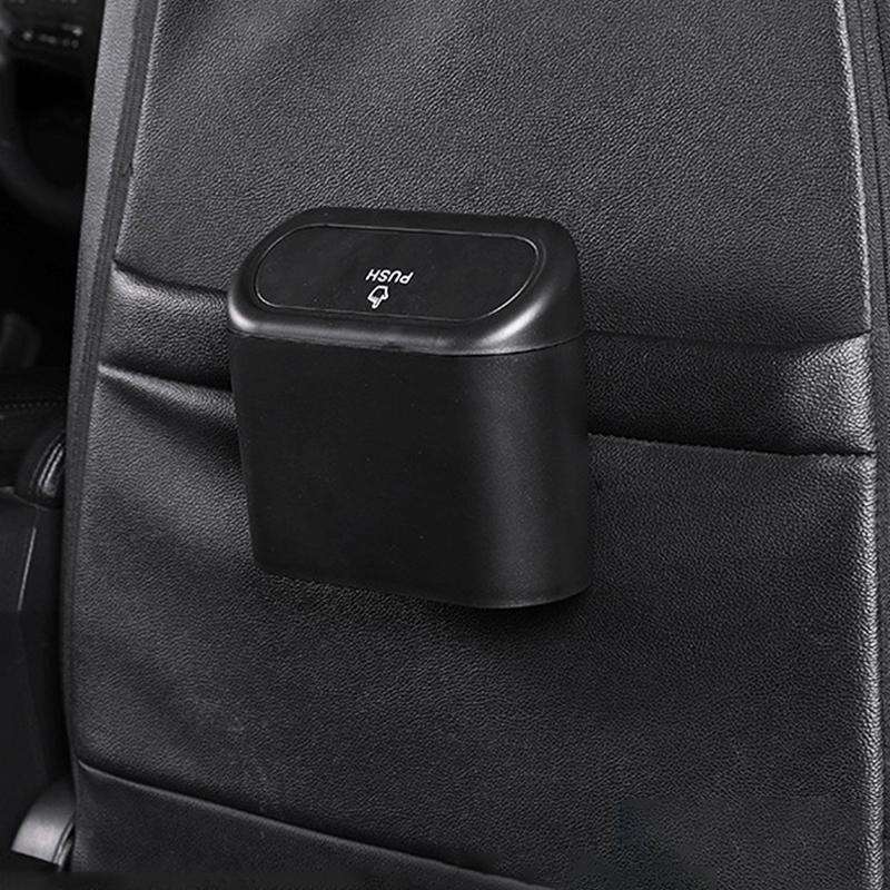 Vehicle Trash Can Bin Rubbish Bin Organizer Car-mounted Trash Storage Box