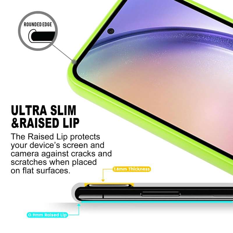 For Samsung Galaxy A54 5G GOOSPERY PEARL JELLY Shockproof TPU Phone Case(Fluorescent Green)