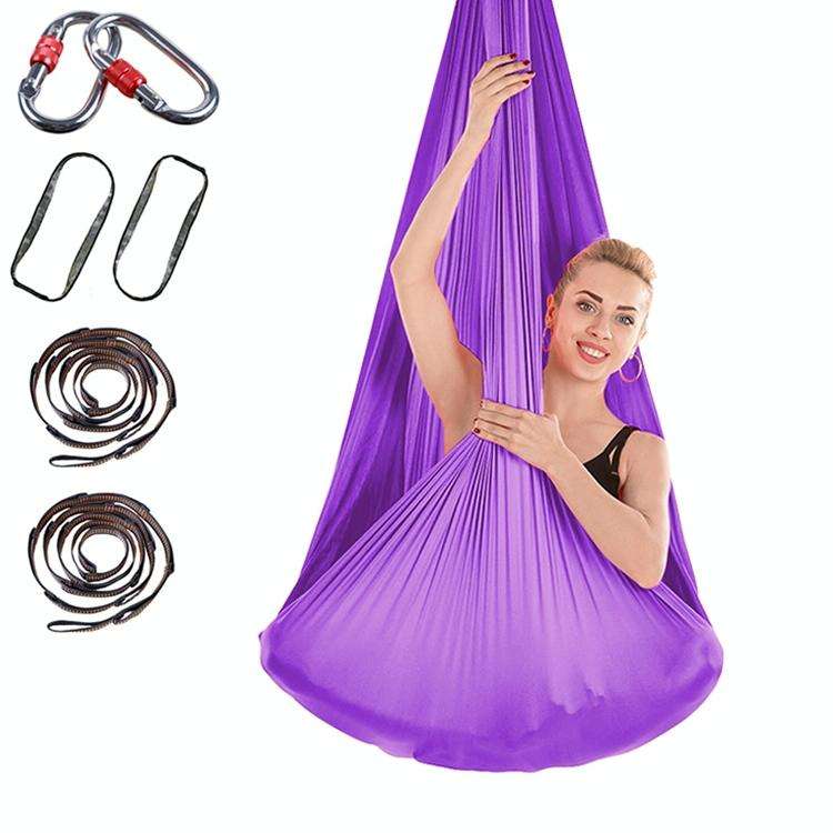 Indoor Anti-gravity Yoga Knot-free Aerial Yoga Hammock with Buckle / Extension Strap, Size: 400x2...
