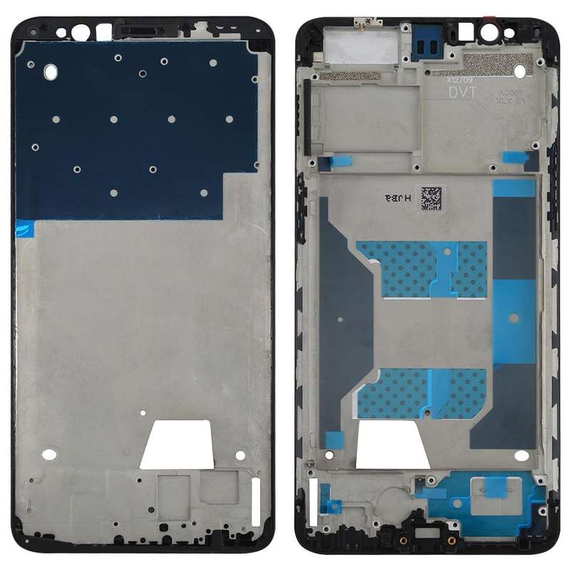 For OPPO R11s Front Housing LCD Frame Bezel Plate  (Black)