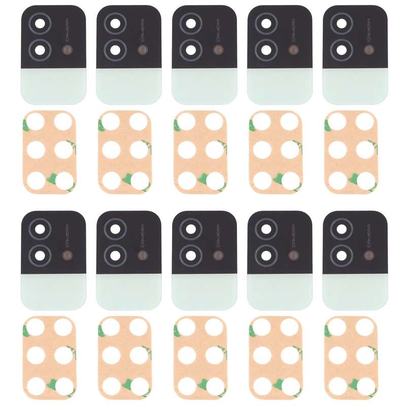 For OPPO Realme Narzo 50i RMX3235 10pcs Back Camera Lens (Green)