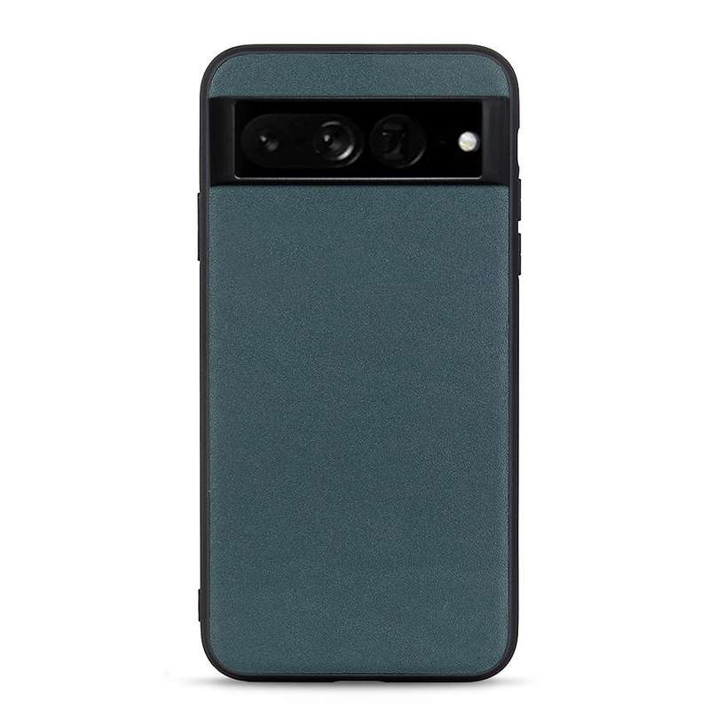 For Google Pixel 7 Pro Accurate Hole Lambskin Texture Genuine Leather Phone Case(Green)