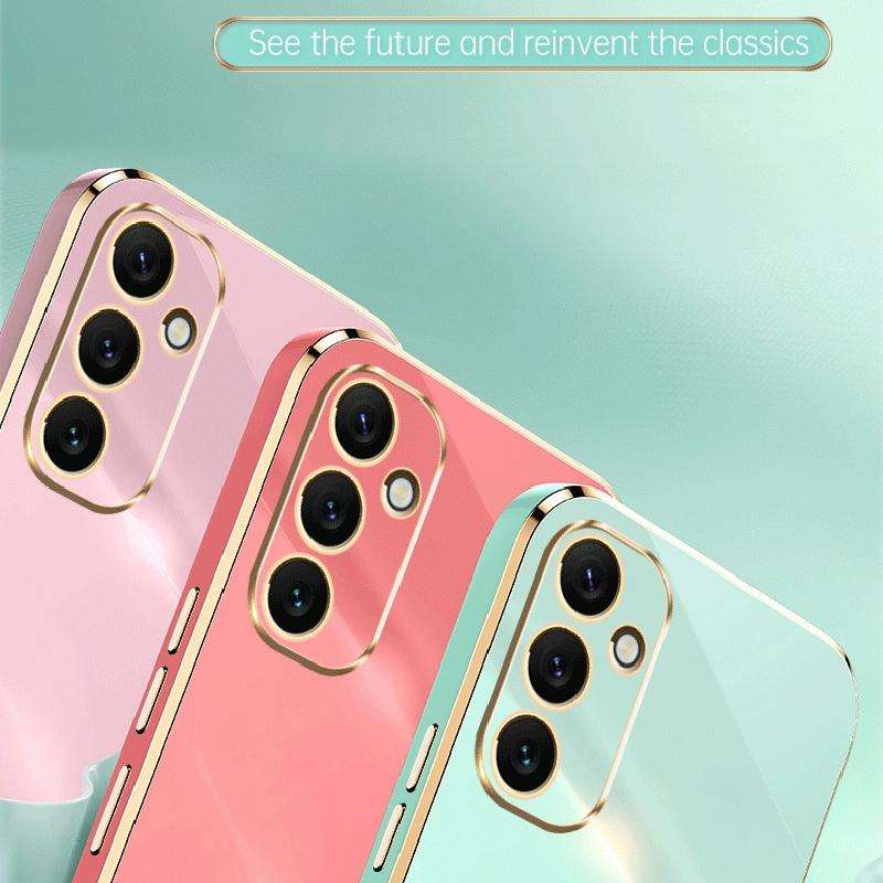 For Samsung Galaxy A34 5G XINLI Straight Edge 6D Electroplate TPU Phone Case(White)