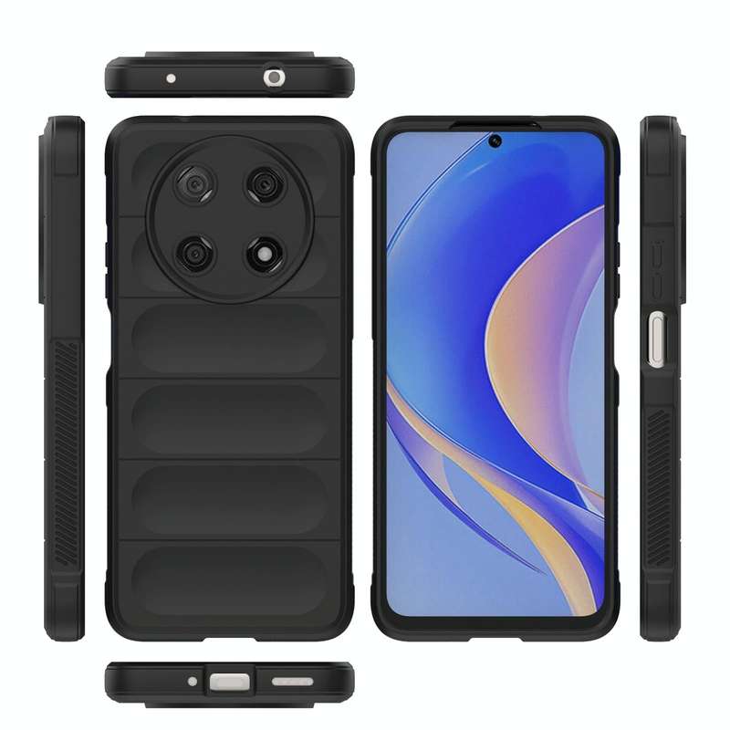 For Huawei Nova Y90/Enjoy 50 Pro Magic Shield TPU + Flannel Phone Case(Black)