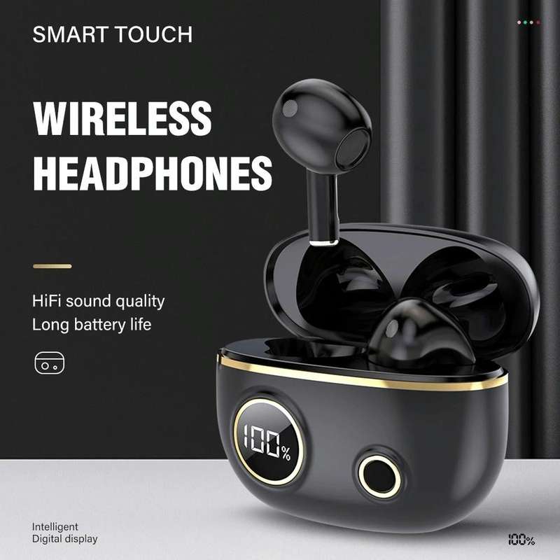 PRO100 TWS Bluetooth 5.2 Noise Canceling Waterproof Earphones 9D Stereo Sports Headphone with Cha...