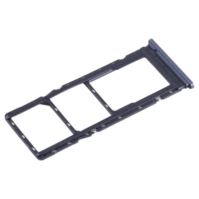 For Tecno Spark 8C KG5k SIM Card Tray + SIM Card Tray + Micro SD Card Tray (Blue)