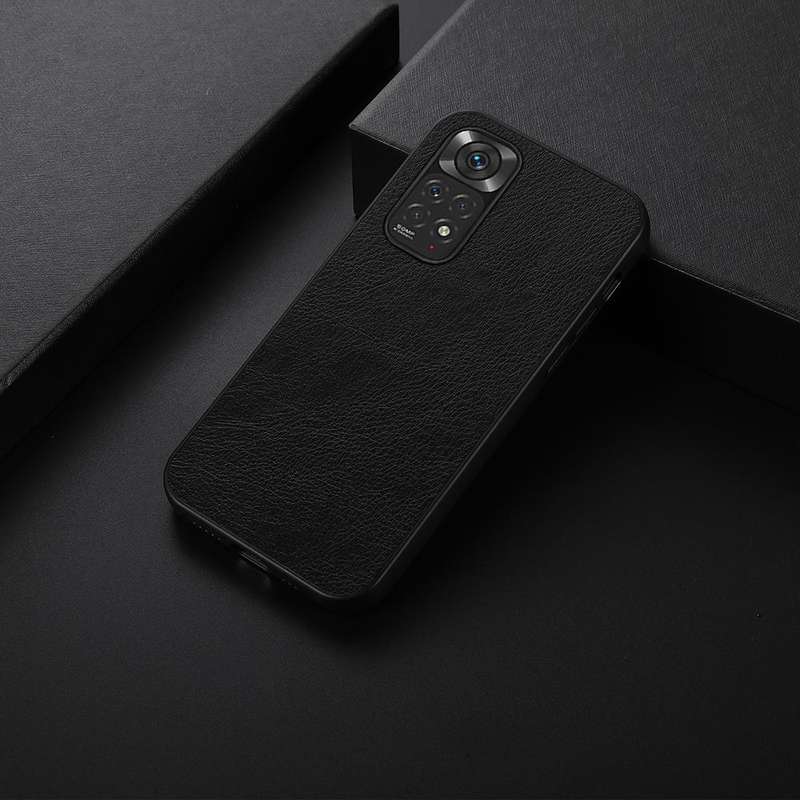 For Xiaomi Redmi Note 11 4G Global / Note 11S Two-color Litchi Texture Phone Case(Black)