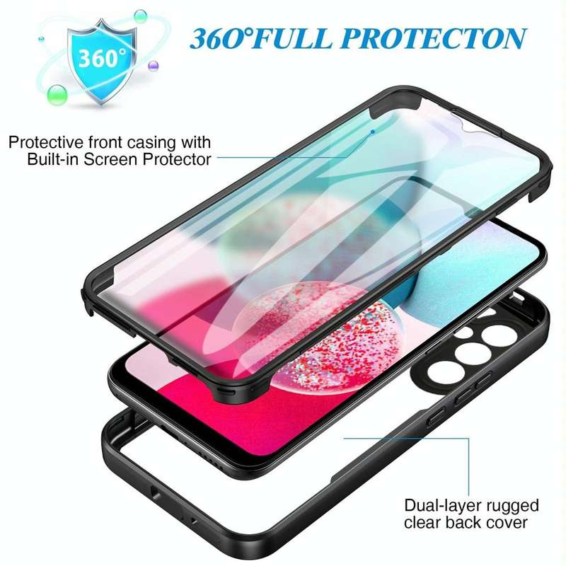 For Samsung Galaxy A34 5G Acrylic + TPU 360 Degrees Full Coverage Phone Case(Blue)