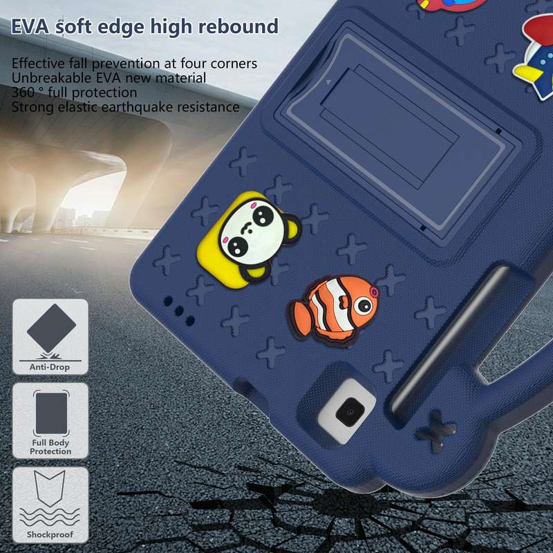 For Samsung Galaxy Tab A 8.0 2019 T290 / T295 Handle Kickstand Children EVA Shockproof Tablet Cas...
