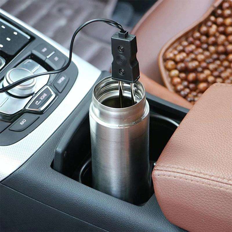 Portable 12V/24V Electric Car Boiled Immersion Water Heater Traveling Camping Picnic, Voltage:12V...