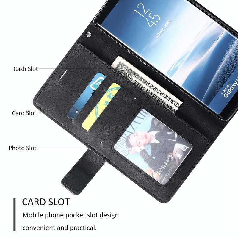For Samsung Galaxy Note 8 Skin Feel Splicing Horizontal Flip Leather Case with Holder & Card Slot...