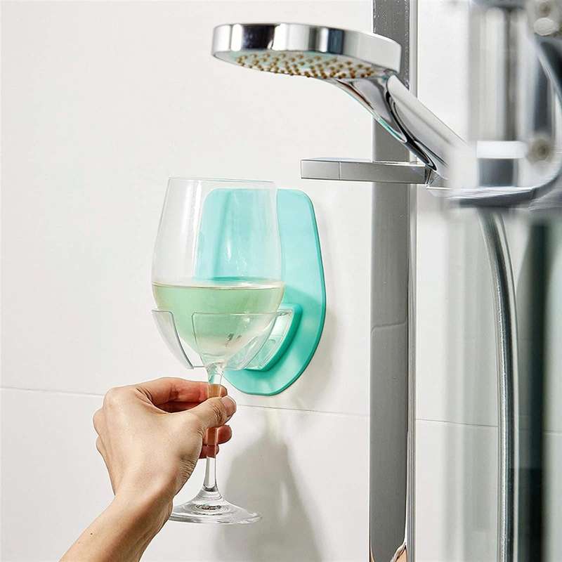 Suction Cup Wine Glass Holder Home Red Wine Cup Boat Storage Rack(Green)