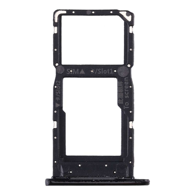 SIM Card Tray + SIM Card Tray / Micro SD Card Tray for Huawei Enjoy 9s (Black)