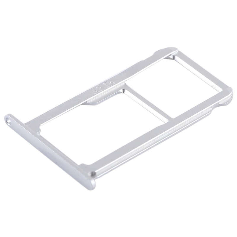 SIM Card Tray + SIM Card Tray / Micro SD Card for Huawei G9 Plus (Silver)