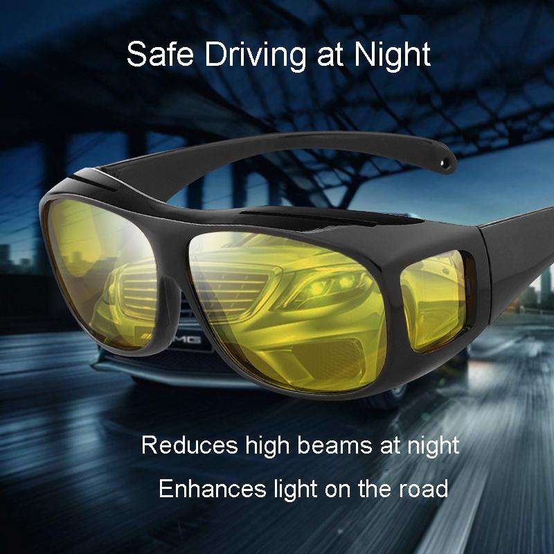HD Polarized Night Vision Goggles Night Driving Special Night Anti-High Beam Driving Glasses(Comm...