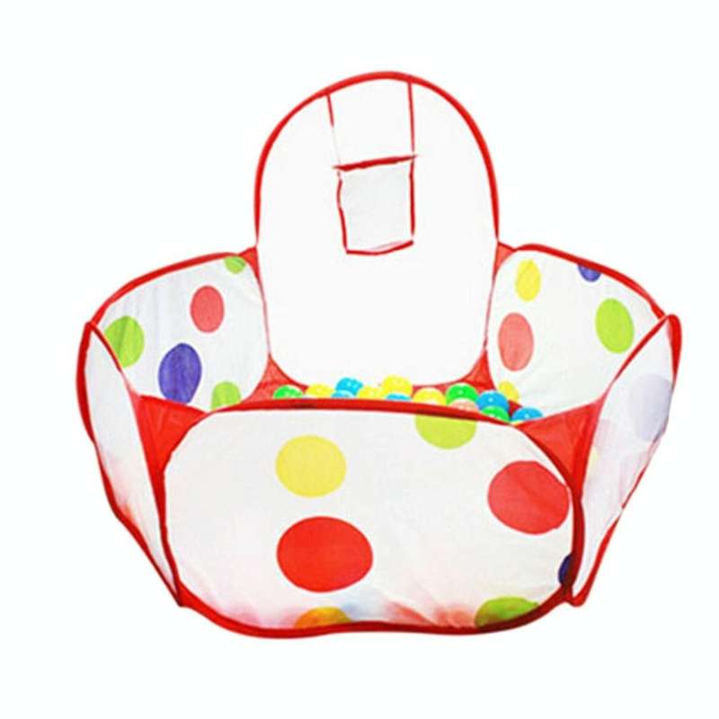 Folding Portable Baby Polka Dot Hexagon Indoor Ball Pool Game Fence 0.9 m in Diameter