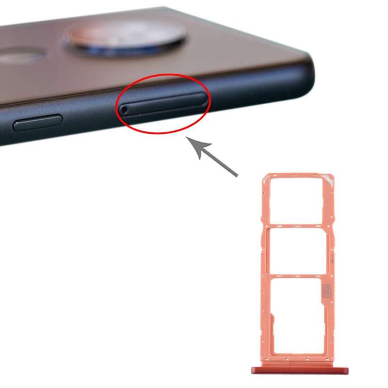SIM Card Tray + SIM Card Tray + Micro SD Card Tray for Nokia 7.2 / 6.2 TA-1196 TA-1198 TA-1200 TA...