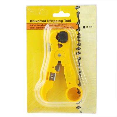 Multi-function Coaxial Cable / Network Cable / Phone Line / Flat Cable Stripper(Yellow)