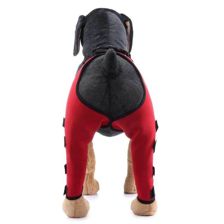 Pet Dog Leg Knee Guard Surgery Injury Protective Cover, Size: M(Red)