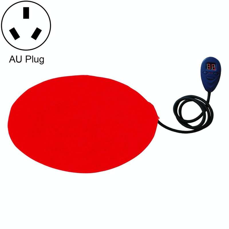 30x30cm Red 12V Low Voltage Multifunctional Warm Pet Heating Pad Pet Electric Blanket(AU Plug)