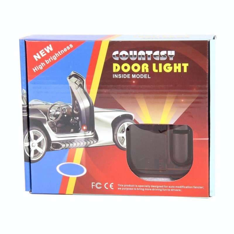 2 PCS LED Ghost Shadow Light, Car Door LED Laser Welcome Decorative Light, Display Logo for Audi ...