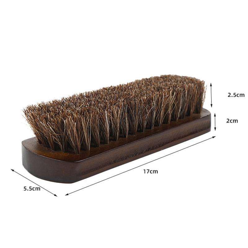Big Red Horse Brush Horse Mane Brush Soft Shoes Cleaning Brush(Mahogany Brown Hair)