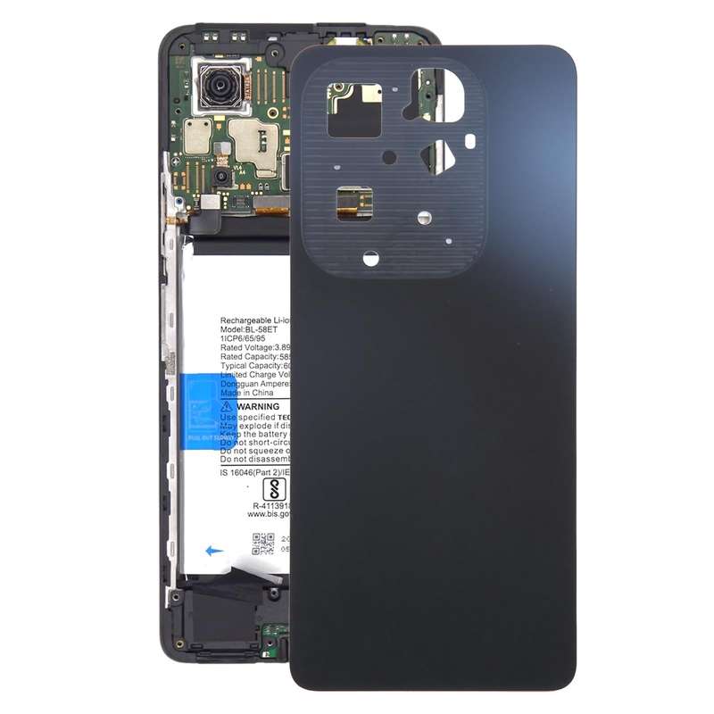 For Infinix Hot 40 X6836 Original Battery Back Cover(Black)