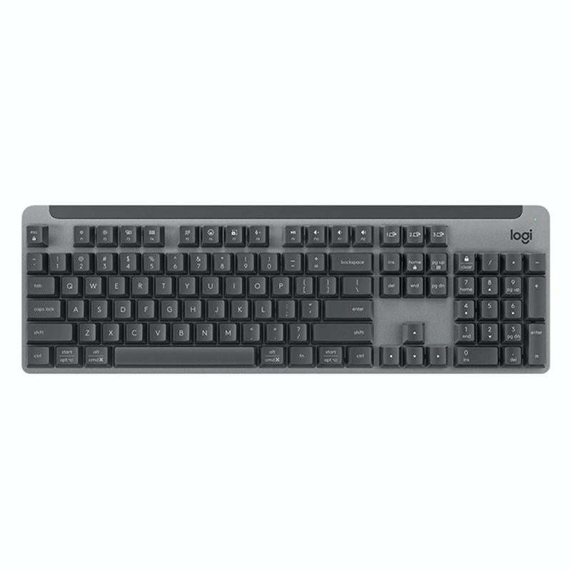 Logitech K865 104 Keys Wireless Bluetooth Mechanical Keyboard, Red Shaft (Black)