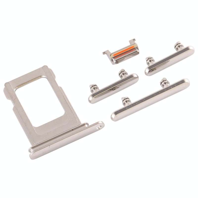 SIM Card Tray + SIM Card Tray + Side Key for iPhone 11 Pro Max / 11 Pro(White)