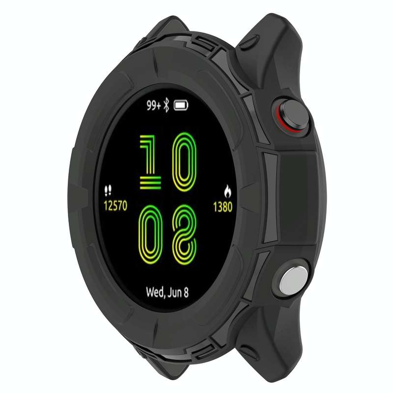 For Garmin Forerunner 255S TPU Armor Hollow Protective Case(Black)