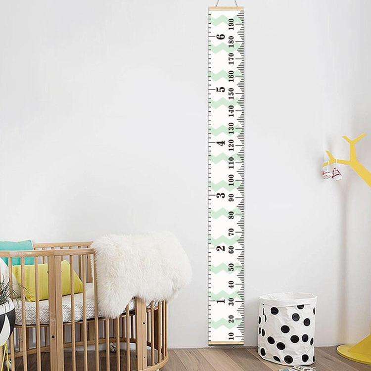 Wooden Wall Hanging Kids Growth Chart Height Measure Ruler Wall Sticker for Kids Room Home Decora...