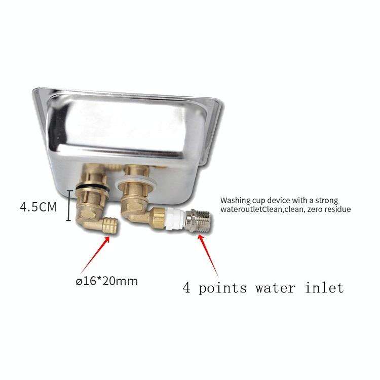 Automatic High Pressure Embedded Stainless Steel Bar Cup Washer Economy Type B