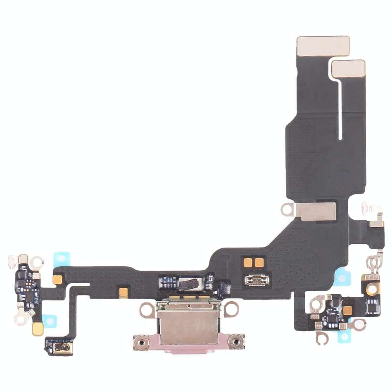 For iPhone 15 Original Charging Port Flex Cable (Pink)