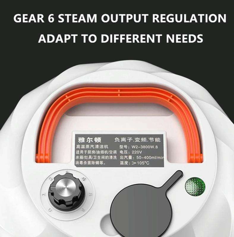 Steam Cleaner High Temperature Sterilization Cleaning Machine with 1L Water Tank 220V EU Plug(Ora...