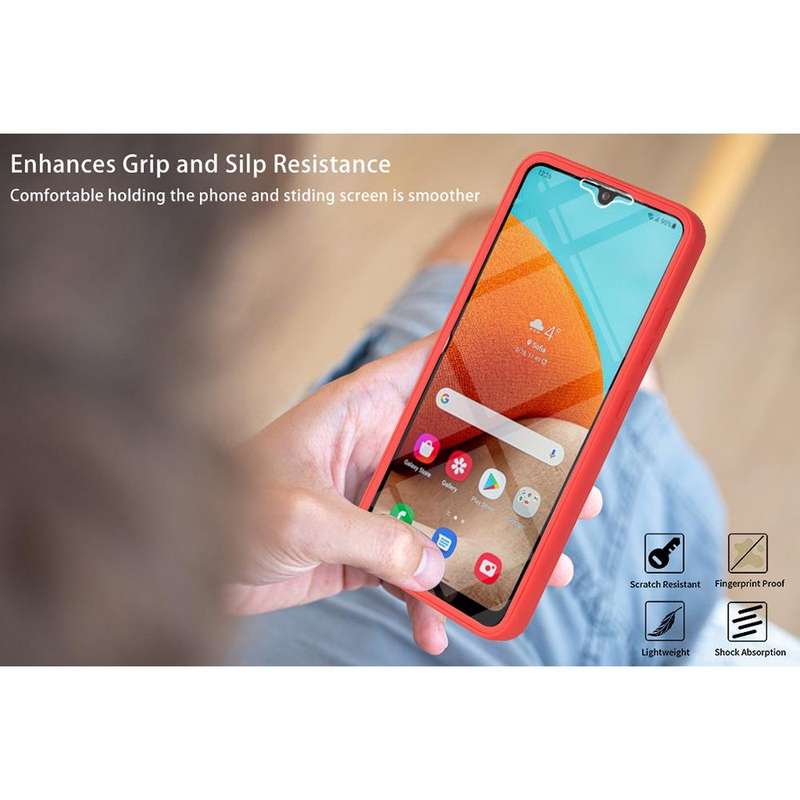 For Samsung Galaxy A32 4G Acrylic + TPU 360 Degrees Full Coverage Shockproof Phone Case(Black)