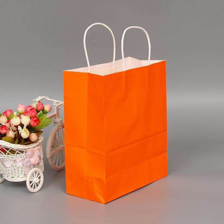 10 PCS Elegant Kraft Paper Bag With Handles for Wedding/Birthday Party/Jewelry/Clothes, Size:12x1...