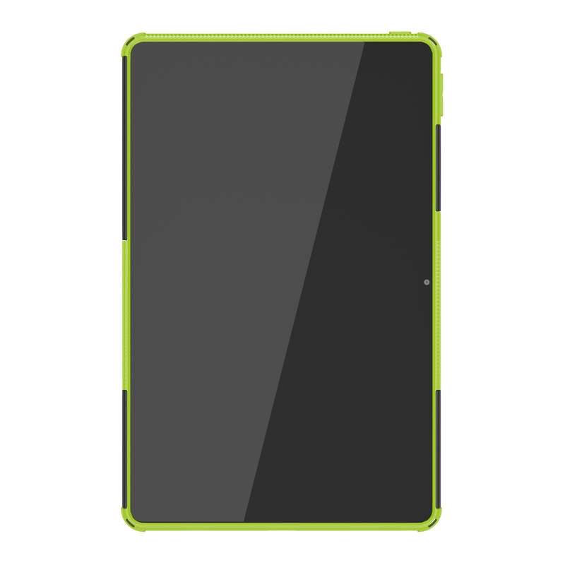 For Lenovo Tab M10 Plus 10.6 3rd Gen 2022 Tire Texture TPU+PC Shockproof Case with Holder(Green)