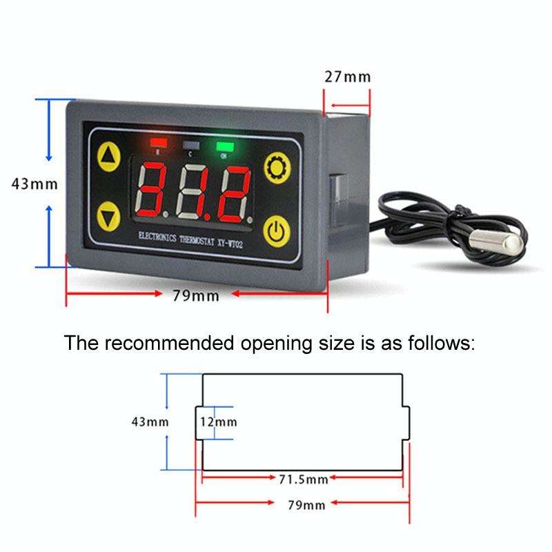 WIFI Wireless Cell Phone Remote Thermostat Control Switch Module, Model: Digital Tube Display